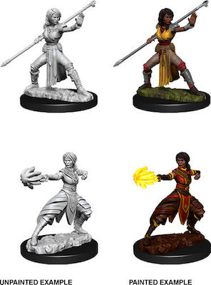 WizKids Dungeons & Dragons Nolzur's Marvelous Miniatures Unbemalte Figuren : Halbelfen-Mönchin Weiblich 73839