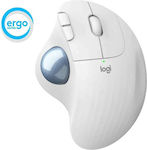 Logitech Ergo M575 Wireless Ergonomic Bluetooth Mouse with Trackball White