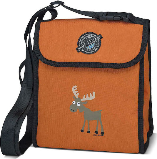 Carl Oscar Schulische Isothermische Lunch-Tasche zum Umhängen Orange