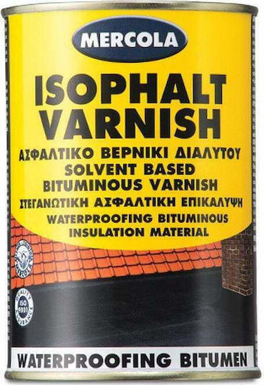 Mercola Isophalt Varnish Insulating Sealing Polyurethane 1lt Black 5056