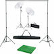 vidaXL Kit Fotobeleuchtungsset 100W Mit Stativ