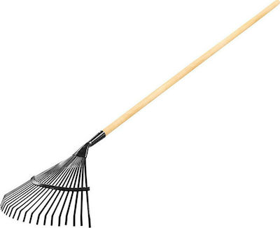 Verto 15G051 Lawn Rake with Handle 21 Teeth 440mm