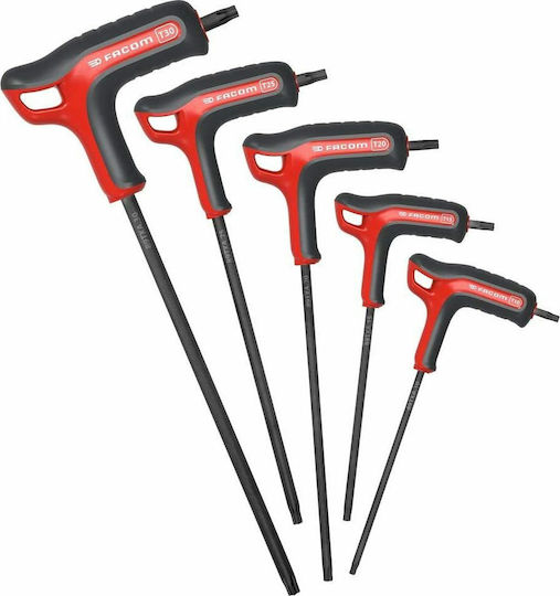 Facom T-Shaped Torx Wrench T10 5pcs