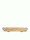 T&G Hevea Wooden Serving Platter with Handle 40x20x2.5cm