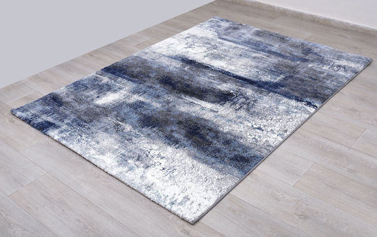 Viopros Kyiv Teppich Flur Blau mit Breite 80cm