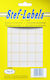 Stef Labels 1400Stück Klebeetiketten in Weiß Farbe 17x20mm