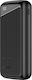 Awei P104K Power Bank 20000mAh 22.5W with 2 USB-A Ports and USB-C Port Power Delivery Black