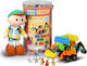Avra Toys Bobby the Engineer Building Blocks for 2 Plus Years 52 Pieces