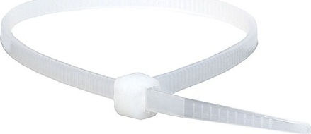 Arte Plast Plastic Cable Ties 150mm x 3.6mm in White Colour 100pcs
