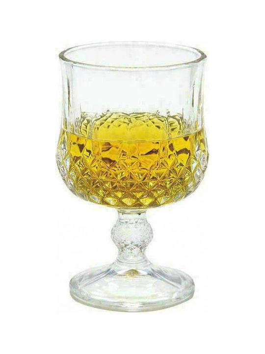 Homestyle Loxan Ποτήρι για Λευκό και Κόκκινο Κρασί από Γυαλί σε Κίτρινο Χρώμα Κολωνάτο 190ml