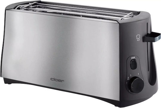 Cloer 3719 Тостер 4 слота 1380W Inox