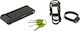 Author FlexGuard-8 X9 Bicycle Folding Lock with Key Black