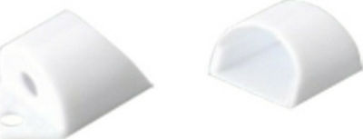Aca Cap for LED Strip Accessories Set aus Kunststoffkappen 2 Stück mit Loch für Aluminiumprofil EP163