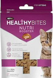 VetIQ Healthy Bites Nutri Boosters Котешки Лакомства със Сьомга за Младежки Котки 65гр VetIQ Healthy Bites Nutri Boosters Котешки Лакомства със Сьомга за Младежки Котки 65гр