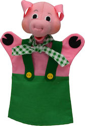 Moravska Handpuppe Grünes Schweinchen 26cm.