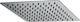 Viospiral Slim R50401 Τετράγωνη Κεφαλή Ντουζ 20x20cm Inox
