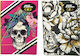 No Fear Notebook Ruled B5 40 Sheets Skuly- Gold 1pcs (Μiscellaneous Designs/Colors)