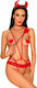 Obsessive Sexy Bodysuit Red