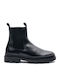 Perlamoda Men's Leather Chelsea Ankle Boots Black