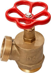 Mobiak Fire Sprinkler Stop Valve Γωνιακός Ορειχάλκινος 1 3/4'' - 2'' 2"