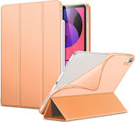 ESR Rebound Slim Flip Cover Silicone / Synthetic Leather Orange (iPad Air 2020/2022)