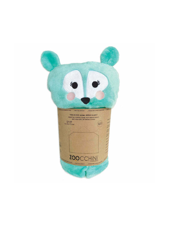 Zoocchini Blanket Fleece Fawn Turquoise 91x127cm