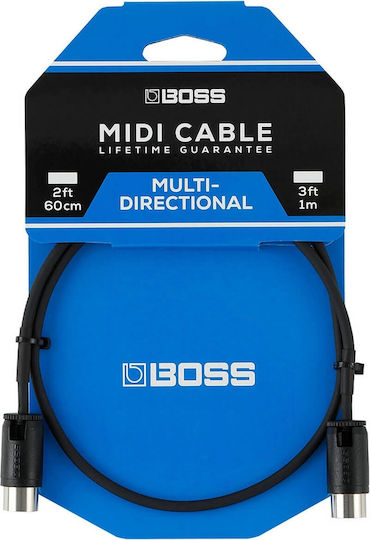 Boss Cable Midi male - Midi male 1m (BMIDIPB3)