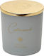 Espiel Scented Candle Jar with Scent Cedarwood Grey / Gold 140gr 1pcs