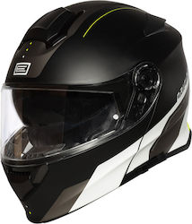 Origine Delta Basic Flip-Up Helmet with Sun Visor ECE 22.05 1450gr Division Matt Fluo Yellow/Black 2042710291003