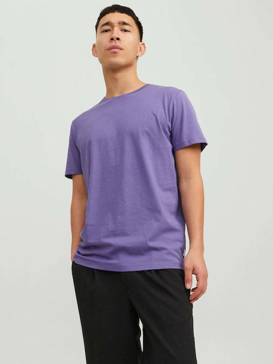 Jack & Jones Men's Short Sleeve T-shirt Purple