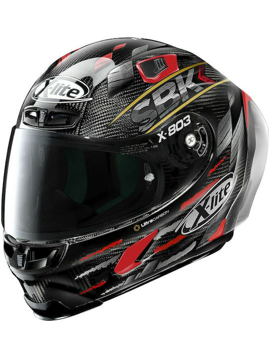 X-Lite X-803 RS Ultra Carbon SBK 32 Motorradhelm Volles Gesicht DOT / ECE 22.05 1300gr KR50169