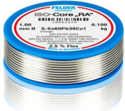 Felder 46-0074 Lötdraht 60/40 mit Salbe 1mm 100gr