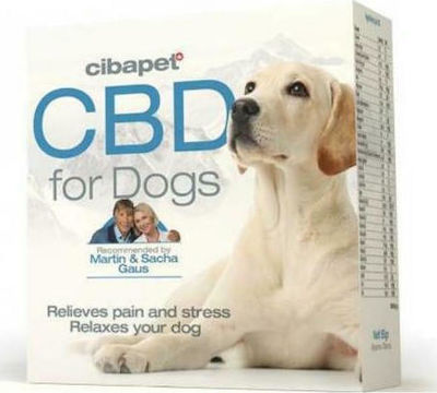 Cibapet CBD Cannabis Dietary Supplement for Dogs in Tablets 55caps,tobolek for Anxiety & Stress Management