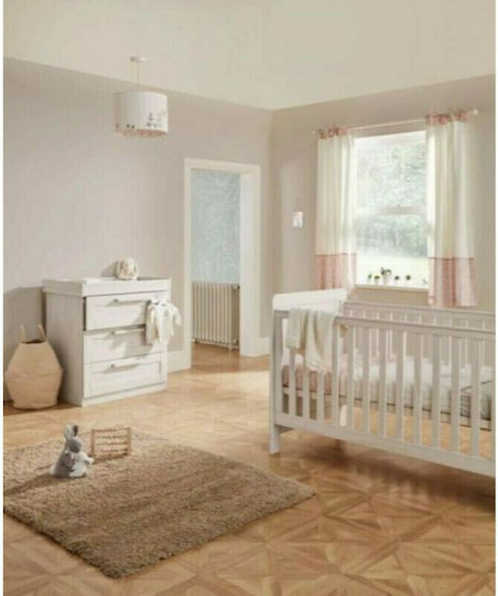 Mamas & Papas Atlas Nimbus Σετ Βρεφικού Δωματίου με Κρεβάτι, Συρταριέρα & Αλλαξιέρα Λευκό