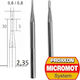 Proxxon Freze Carbidului Wolframului 0.6mm și 0.8mm Set Freze Carbură 2buc