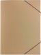 Salko Paper Folder Prespan with Rubber Band for Paper A4 Beige