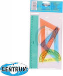 Centrum Set 4 Geometric Tool Plastic Χρωματιστά