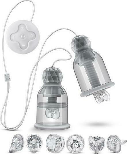 Temptasia Vibrating Titilator Breast Sucker Sauger Brustwarzen mit Vibration Transparent 1Stück