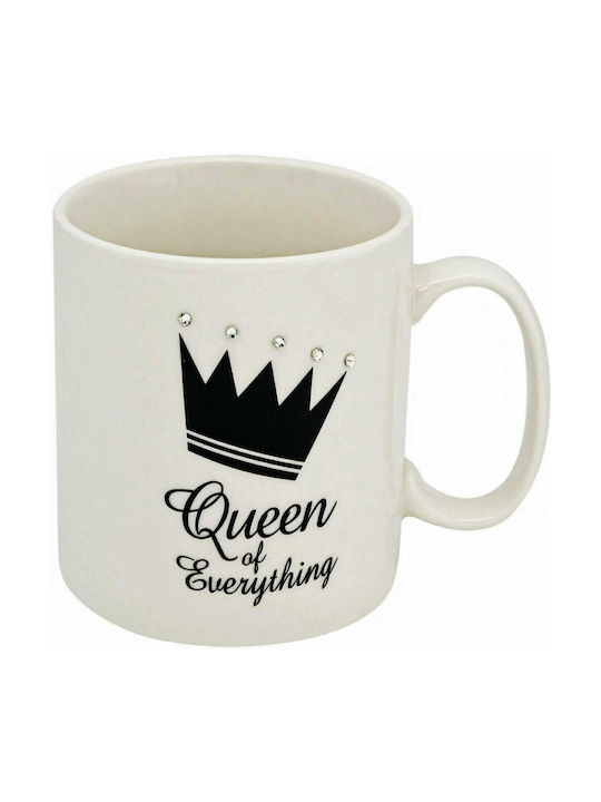 Queen of Everything Κούπα από Πορσελάνη Λευκή 530ml