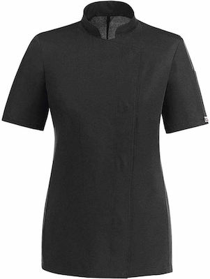 Egochef Chef Short Sleeve Microfiber Jacket Black