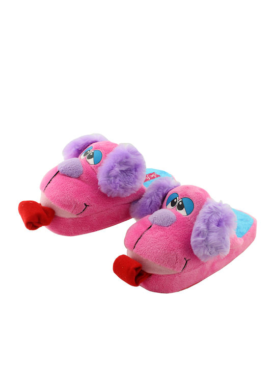 DE FONSECA CHILDREN'S SLIPPERS ANIMAL PUMPTI FUCHIA