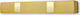 Anartisi Curtain Pelmets Curtain Rod MΑ71 100cm Aluminium Gold Checkmate