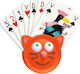 Djeco Dealing Shoe Plastic Multicolored 14x9cm "Cat Card Holder" 1pcs