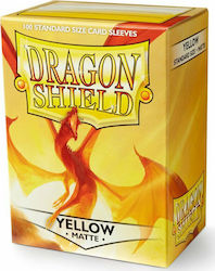 Dragon Shield Game Accessory Matte Yellow Sleeves Standard Size 100τμχ ART11014