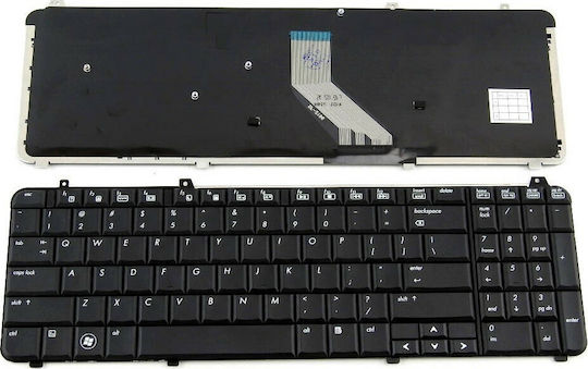 Laptop Keyboard for Pavilion DV6-1000 DV6-1100 DV6-1200 DV6-1300 DV6-1400 DV6-2000 with Frame and English (US) Keyboard Language in Black Color