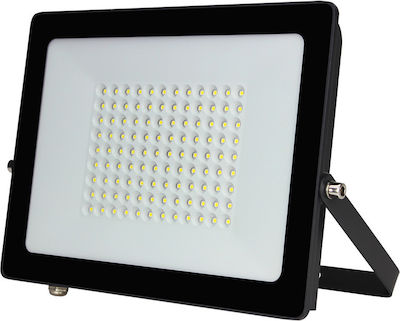 Lucas LED Στεγανός Προβολέας LED 100W Ψυχρό Λευκό 6400K IP66