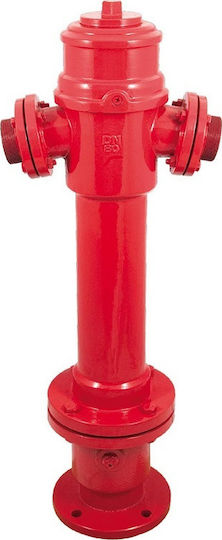 Mobiak Handgriff Absperrventil Bürgersteighöhe 1m Eingang 4" Ausgang 2x2 1/2" Maximaldruck 16bar