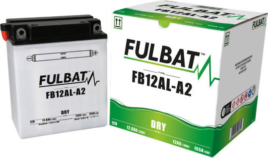 Fulbat Μπαταρία Μοτοσυκλέτας YB12AL-A2 με Χωρητικότητα 12Ah