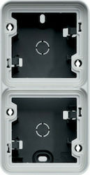 Hager Cubyko Switch Box Wall-mounted Double Ver...
