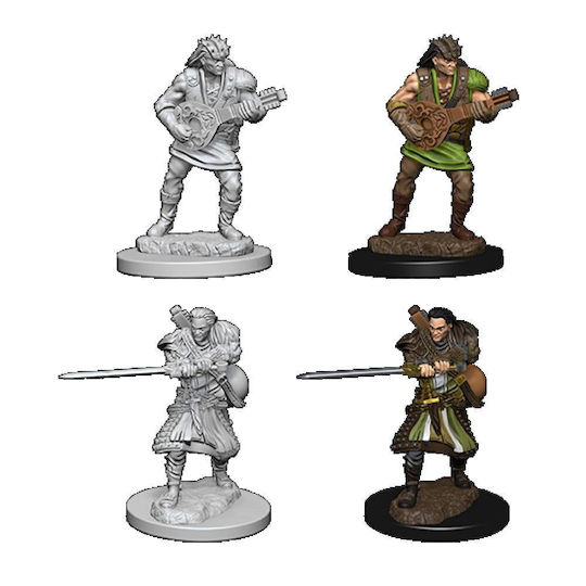 WizKids Dungeons & Dragons Nolzur's Marvelous Miniatures Unpainted Figures : Human Bard - Wave 4 2τμχ 2τμχ